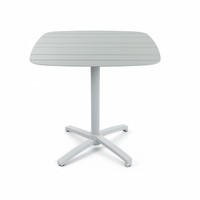 Table pliante empilable en aluminium pleine aluminium Lifepursue pour l'extérieur
