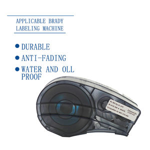 Ruban d'étiquetage thermorétractable compatible M21-125-C-342-WT, 2,1 m, noir sur blanc, pour imprimante d'étiquettes <span class=keywords><strong>Brady</strong></span> <span class=keywords><strong>BMP21</strong></span> <span class=keywords><strong>PLUS</strong></span> <span class=keywords><strong>BMP21</strong></span> LAB - Product Image 1