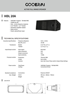 GOOERMI HDL 20A Módulo de Altavoz de Línea Activa Dual de 10 Pulgadas, Sistema de Altavoces Profesionales de 1400W