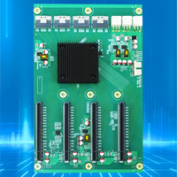 PEX88096 Carte d'extension de base de serveur GPU 4-GPU, adaptateur PCI-E vers 8654, carte graphique 2-à-4 PCIE4.0 X16