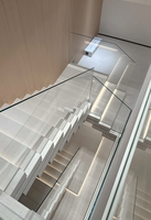 Escalier en acier empilé à haute capacité de charge, taille personnalisée, escalier décoratif pour appartement intérieur