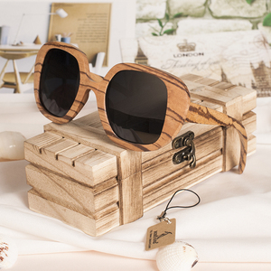 <span class=keywords><strong>Gafas</strong></span> de Sol de Madera Bobo Bird Unisex, Novedad de 2020, Logotipo Personalizado, Lentes de Alta Calidad, <span class=keywords><strong>Gafas</strong></span> Grises para <span class=keywords><strong>Hombre</strong></span> y Mujer - Product Image 5