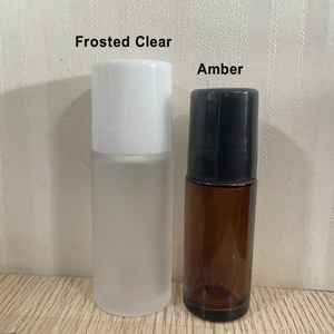 Botellas de Vidrio Transparente Ámbar Recargables de 30 ml y 50 ml con Tapas de Plástico para <span class=keywords><strong>Desodorante</strong></span> Natural <span class=keywords><strong>Casero</strong></span> y Perfume - Product Image 3