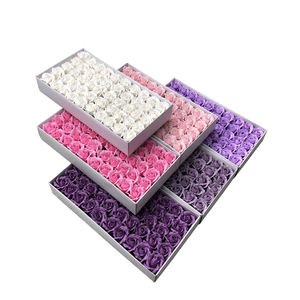 สบู่ดอกไม้กุหลาบขอบ2ชั้นกล่องของขวัญช่อดอกไม้จากโรงงาน - Product Image 2