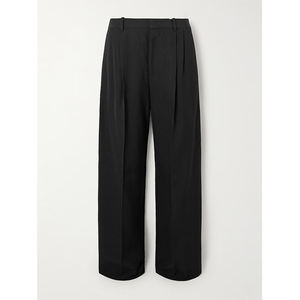 <span class=keywords><strong>Pantaloni</strong></span> <span class=keywords><strong>Neri</strong></span> da Donna a Vita Alta e Gamba Larga, <span class=keywords><strong>Eleganti</strong></span> <span class=keywords><strong>Pantaloni</strong></span> Casual da Ufficio Stile Baggy con Decorazione Elastica, Jogger a Vita Media - Product Image 5