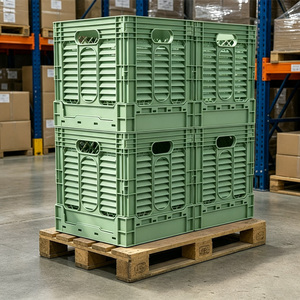 Caja <span class=keywords><strong>de</strong></span> Almacenamiento Plegable Cuadrada <span class=keywords><strong>de</strong></span> Plástico Resistente JOIN, Apilable, para Logística y Distribución <span class=keywords><strong>de</strong></span> Almacenes - Product Image 3