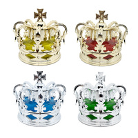 Pengharum Mobil Creative Crown Aroma Lautan, Pewangi Kaca Berkualitas Tinggi dengan Lampu Ambient