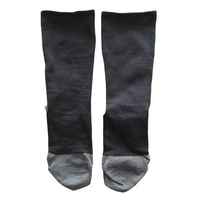 Chaussettes de compression noires personnalisées pour hommes, style décontracté, respirantes, écologiques, en nylon et coton, vente en gros