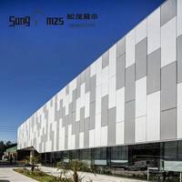 Fabriqué en Chine : conception 3D de façade de magasin/hôtel et panneau mural extérieur en aluminium perforé imperméable