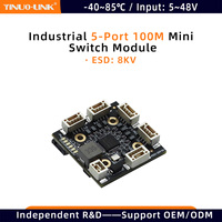 Módulo de Conmutación Mini de 5 Puertos YN-MS105M de 30*30 mm para Robots de Inspección Industrial, Placa Base de Conmutación de Red de Comunicación para Endoscopios