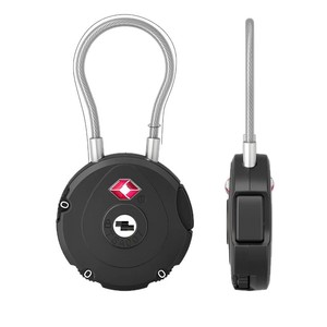 Candado de combinación aprobado por la TSA, candado de alambre de 3 dígitos para equipaje, candado de seguridad para viajes, aleación de zinc con recubrimiento en polvo - Product Image 1