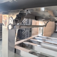 Table pliante en acier inoxydable, simple ou double niveau, avec étagère amovible, table pliante de cuisine commerciale pour restaurant et restauration
