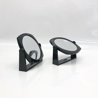 Ningbo Shunda cadre en plastique rond miroir de maquillage Double face verre grossissement 2X 360 Rotation miroir Portable