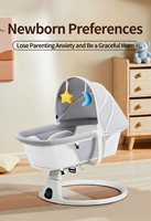 Multifunktionale Elektrische Baby-Schaukelwiege Neugeborenen-Babywippe Automatische Schaukelwiege Moderner Tragbarer Badezimmer-Sessel mit Musik
