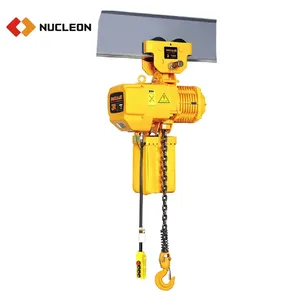 FEM Factory Trolley Travel Type 1t 2t 3t 5t 10t Light Lifting High Speed Mini Chain Hoist Electric for Monorail