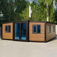 Casa Contenedor Expandible Prefabricada, Impermeable, Ecológica, de Acero Ligero, para Oficina, Cocina, Dormitorio, Residencia Móvil