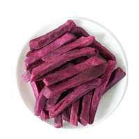 Lage Temperatuur Vacuüm Gebakken Vf Vruchten Gedroogde Geel Rood Aardappel Strips Scherpe Gezonde Snacks
