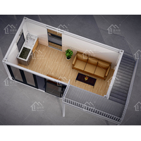 Maison préfabriquée modulaire de luxe petite maison conteneur maison préfabriquée en conteneur Simple et pratique