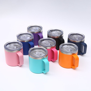 14oz Stainless Steel Classic <b>Coffee</b> Mugs Minimalist Travel Tumblers Vacuum Insulated LED Temperature Display BPA Free Beer Wine - Product Image 1