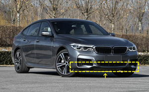 LANNER BMW Serie 6 GT M-SPORT Labio de Parachoques Delantero de Fibra de Carbono Brillante 2017-2019 - Product Image 6