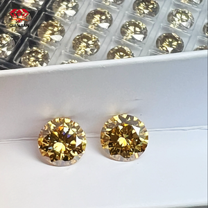 Prix de gros Diamant Moissanite GRA rond taillé <span class=keywords><strong>bleu</strong></span> <span class=keywords><strong>saphir</strong></span>, rose, jaune, <span class=keywords><strong>vert</strong></span> pour la fabrication de bijoux - Product Image 4