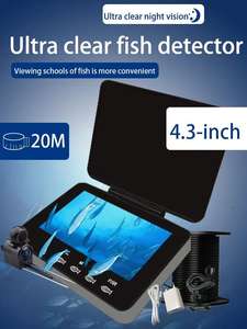 Caméra de pêche sous-marine JXI ultra-claire avec écran tactile 4,3 pouces, étanche, vision nocturne infrarouge, détecteur de poissons, écran LCD rotatif - Product Image 4