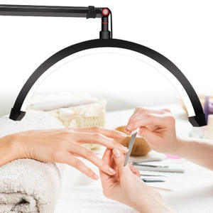 Lampe UV demi-lune en plastique cantilever de 16 pouces, 20W, lumière de remplissage LED pour extension de cils, tatouage des sourcils, nail art - Product Image 3