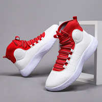 Chaussures de sport légères pour hommes, motif uni, chaussettes antidérapantes durables, pour le printemps/été/automne/hiver