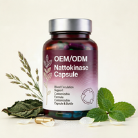 Capsules de Nattokinase certifiées GMP 2000FU en vrac, complément alimentaire, OEM ODM, marque privée