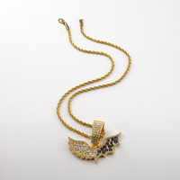 Nouveauté : Collier personnalisé en alliage avec pendentif diamant, collier avec nom personnalisé, vente en gros, accessoires pour hommes