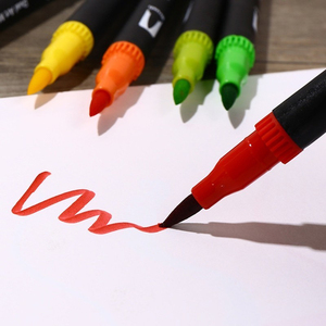 Rotuladores de acuarela de doble punta personalizados 12/24/36/48/60/72/100/120/<span class=keywords><strong>132</strong></span>/168 Opciones de color para arte de dibujos animados de papel - Product Image 6