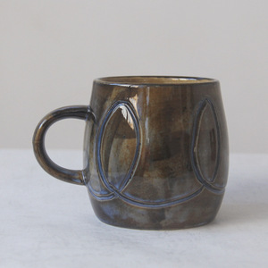 Nordic Abstract Minimalist Style <b>Ceramic</b> Kiln Transformation Hand Carved Coffee <b>Cup</b> - Product Image 5