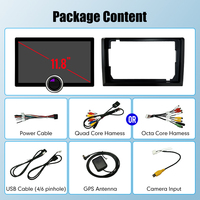 Autoradio GPS Tactile Android avec Écran QLED 2K Diamant de 10,1" ou 11,8", Stéréo Audio et Bouton Unique pour Voiture, Compatible Android Auto et Carplay