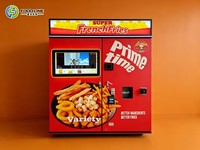 Distributeur automatique de frites à température uniforme, distributeur automatique de burgers étanche, entièrement automatique pour l'extérieur