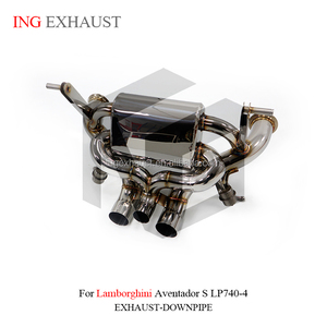 ระบบท่อไอเสียสเตนเลส ing สำหรับรถแลมโบกินีอเวนทาดอร์ LP740-4 LP700-4 LP750-4 <span class=keywords><strong>V12</strong></span> svj 6.5พร้อมท่อวาล์ว - Product Image 3
