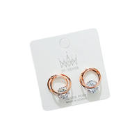 Cartes d'affichage de bijoux personnalisées avec logo, étiquettes d'accessoires, emballages pour boucles d'oreilles, cartes en papier respectueuses de l'environnement