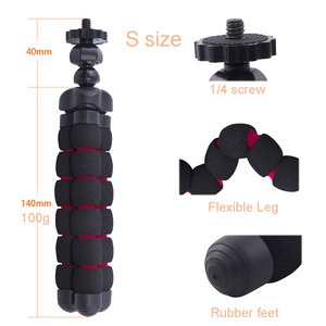 Trípode de pulpo de espuma EVA + Metal Universal Hoshi 2019 con trípode portátil + conector de 1/4 "para teléfono de coche Gopro <span class=keywords><strong>Nikon</strong></span> tamaño S/M/L - Product Image 5