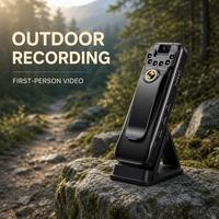 Kamera Olahraga Full HD 1080P 30fps Zoom Optik 10x-20x Mini Portabel Ukuran Layar <2" Penglihatan Malam Sudut Lebar 160° Video MicroSD