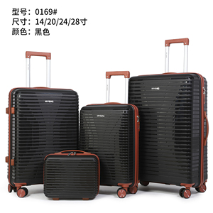Luxury Large 3-Piece Hardside Luggage Set with 4-Wheel 360 Spinner Lock <strong>Trolley</strong>-Wholesale PP Suitcases - Product Image 2