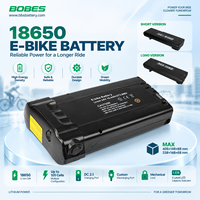 Batterie de vélo électrique au lithium-ion personnalisée 24V 36V 48V, pack de batteries rechargeables 18650 pour porte-bagages arrière de vélo électrique