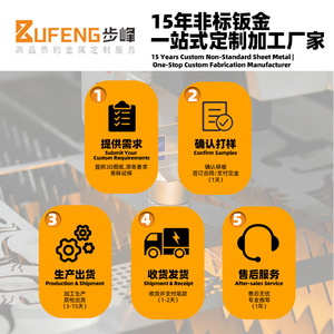 Servicio de Procesamiento de Piezas Metálicas Personalizadas Bu Feng, Corte Láser, Plegado CNC, Espesor Mecanizable de 0.5 a 20 mm, Tamaño Máximo de 2 m - Product Image 2