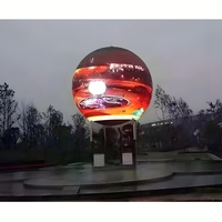 P2.5/P3/P4/P5/P6/P8/P10 écran sphère boule personnalisée intérieur publicité extérieure cercle doux écran d'affichage LED