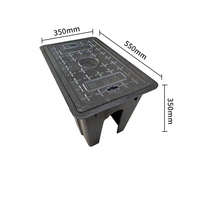 Nouvelle boîte de protection pour compteur d'eau en polymère composite Zhaocheng 550*350*350mm 5.1kg, étanche, pour fosse souterraine extérieure