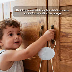 Cierres de Seguridad Ajustables de Plástico <span class=keywords><strong>para</strong></span> Refrigerador, a Prueba de Niños, Adhesivos <span class=keywords><strong>para</strong></span> Congelador, Puertas, Cajones y Armarios, Fáciles de Usar - Product Image 5