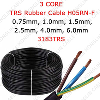Cordon d'alimentation européen de haut rang H07RN8-F d'origine 450v/750v étanche EPDM isolation pompes submersibles câble d'alimentation électrique