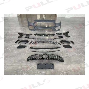 Pour <span class=keywords><strong>Mercedes</strong></span> Benz classe C W206 <span class=keywords><strong>2023</strong></span> année mise à niveau vers le kit carrosserie modèle <span class=keywords><strong>C63</strong></span> AMG comprend l'assemblage du pare-chocs avant avec calandre - Product Image 2