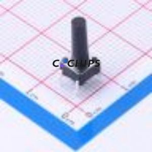 TS6614CJ 250gf 009 Tactile Switch Through hole-4P,6x6mm Switch Single Pole Single Throw Round Button 2.5N Through Hole - Product Image 1