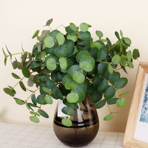 Ramo de Hojas de Eucalipto Artificiales de 30cm-100cm de Altura, Simulación Realista, Decoración de Interiores para Escritorio, Plantas para Paisajismo de Paredes, Vegetación - Product Image 1