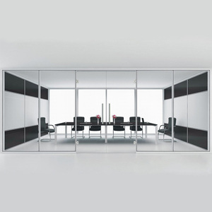 <span class=keywords><strong>Cloison</strong></span> de bureau modulaire en aluminium avec cadre en <span class=keywords><strong>verre</strong></span>, moderne, flexible, écologique, insonorisée, facile à installer, hôpital, école, atelier - Product Image 4