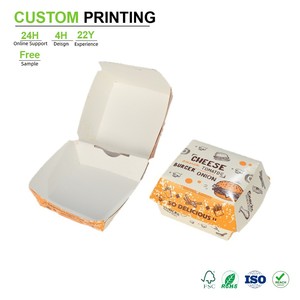 Plateau en carton personnalisé, bord déchiré mandarine, avec étiquette pour ingrédients, doublure en carton, résistant aux taches de sauce, système de verrouillage par friction, pour comptoir de traiteur - Product Image 1